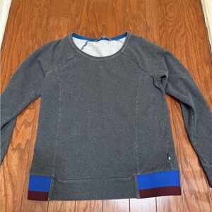 The North Face Gray, blue, burgundy‎ Long Sleeve Sweatshirt Women’s Small